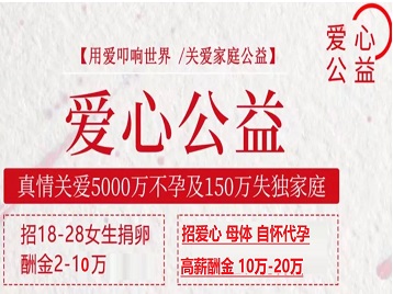 漠河捐卵助孕生子 爱心志愿者招募